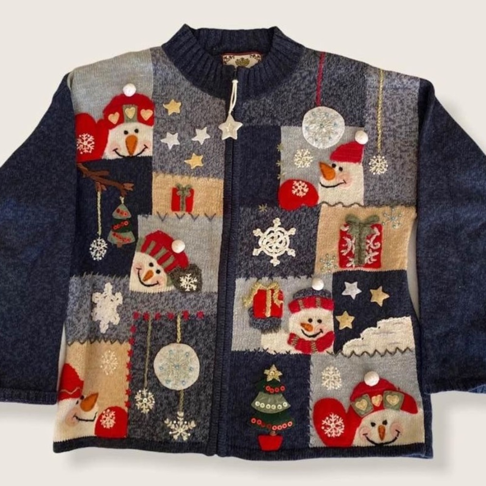 Vintage Tiara Internationa Uglyl Christmas Sweater